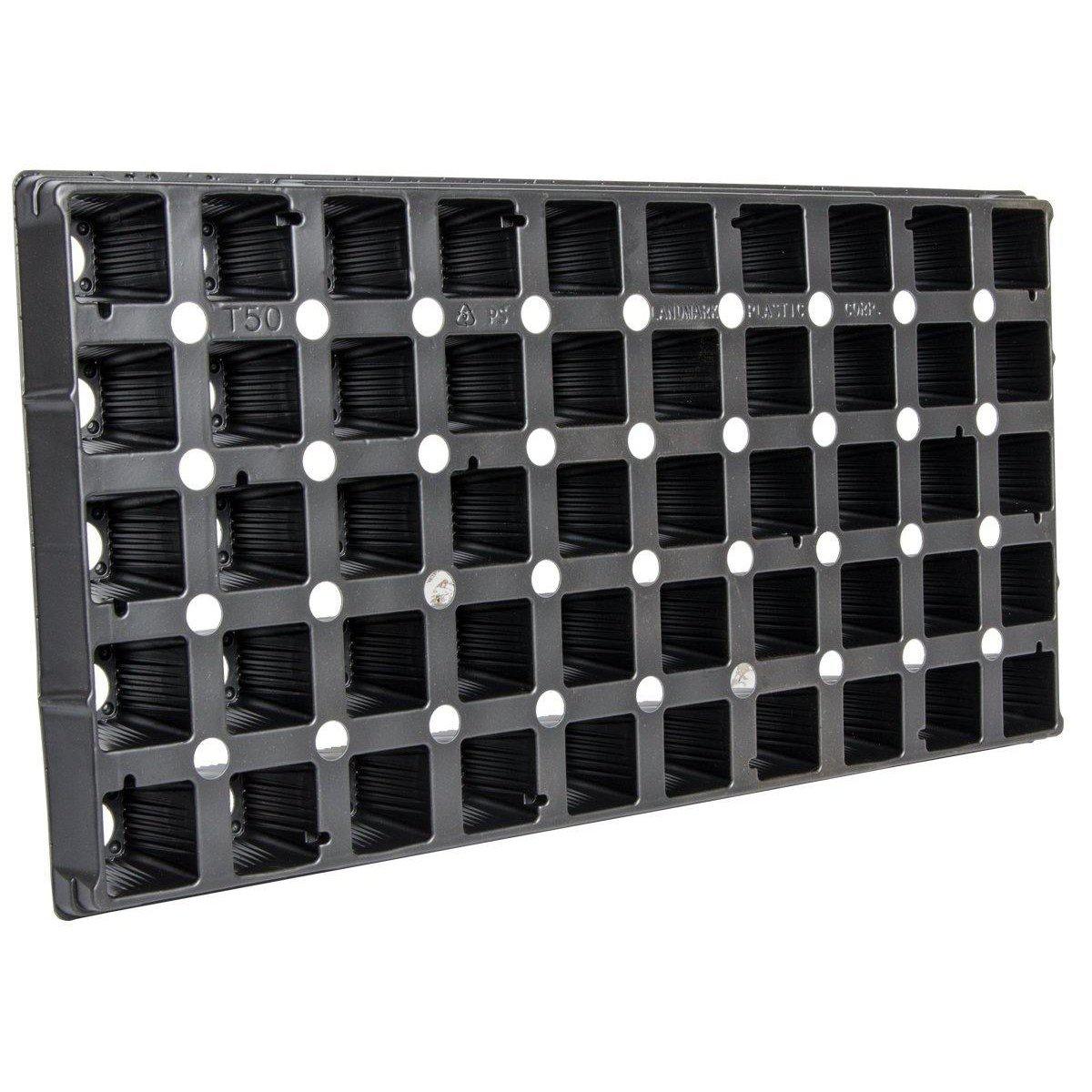 Propagation - 50 Cell Square Plug Flat Insert Tray for 10" x 20" Trays - 15814694- Gardin Warehouse
