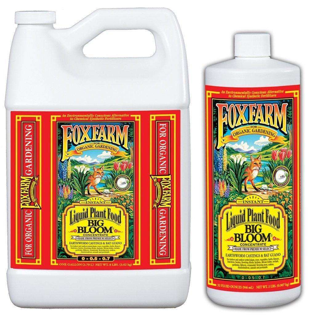 Nutrients, Additives & Solutions - FoxFarm Big Bloom Liquid Concentrate Plant Food - 752289790102- Gardin Warehouse