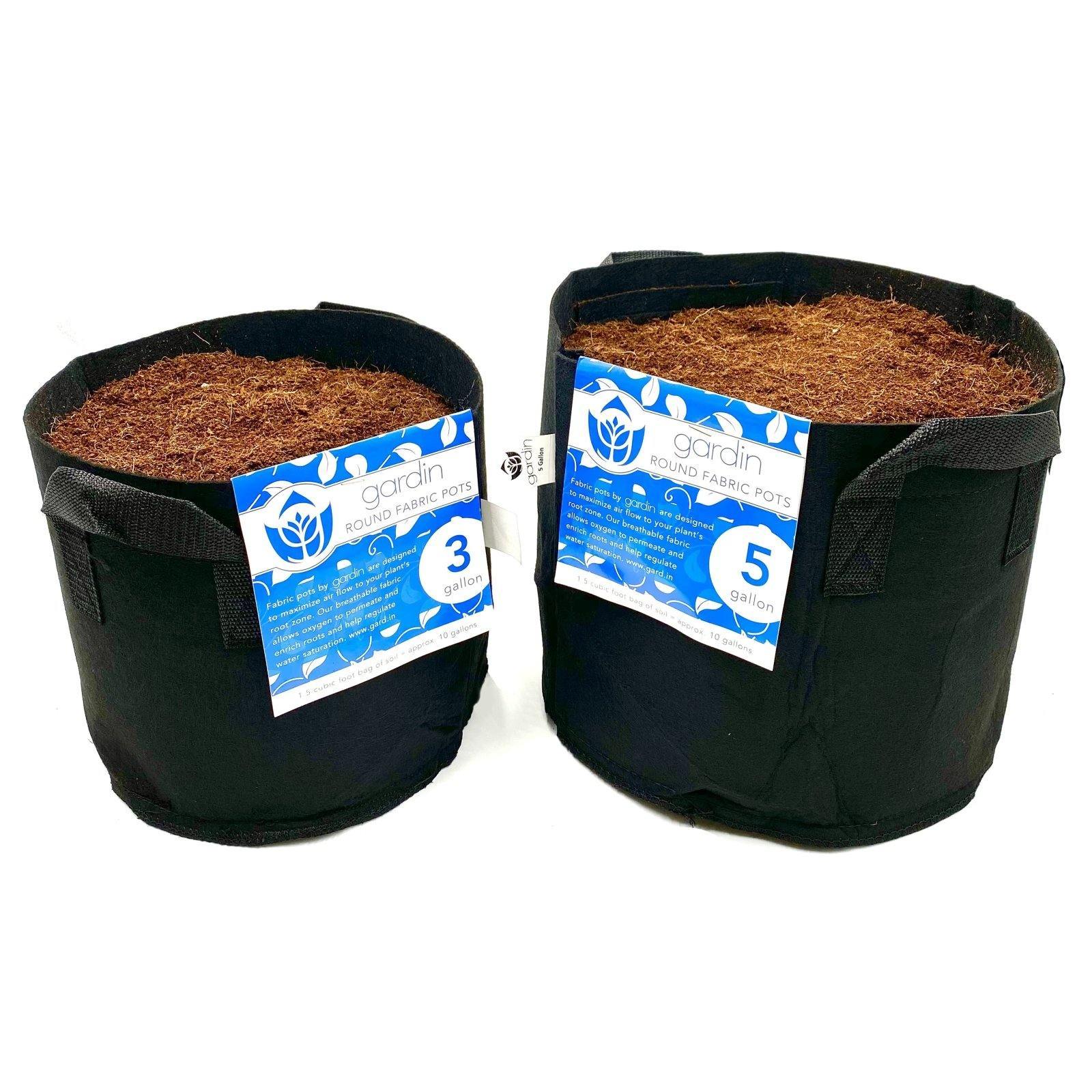 Containers - Gardin Premium Fabric Pots - Handles - Gardin Warehouse