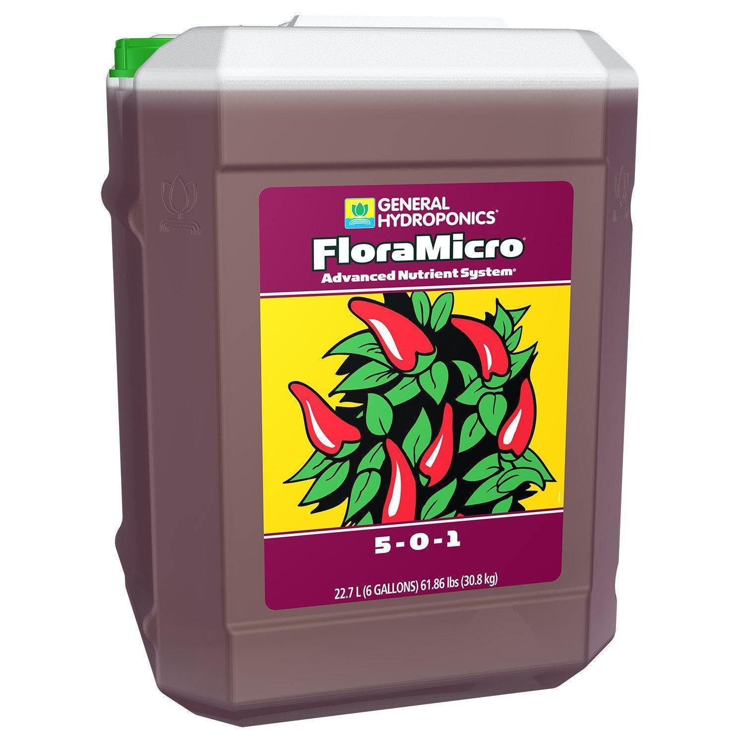 Nutrients, Additives & Solutions - General Hydroponics FloraMicro - 793094014175- Gardin Warehouse