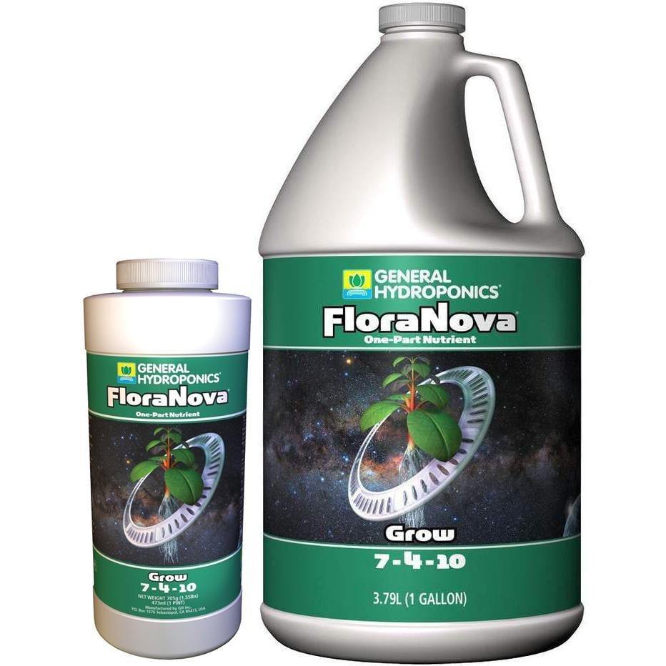 Nutrients, Additives & Solutions - General Hydroponics FloraNova Grow - 793094016216- Gardin Warehouse