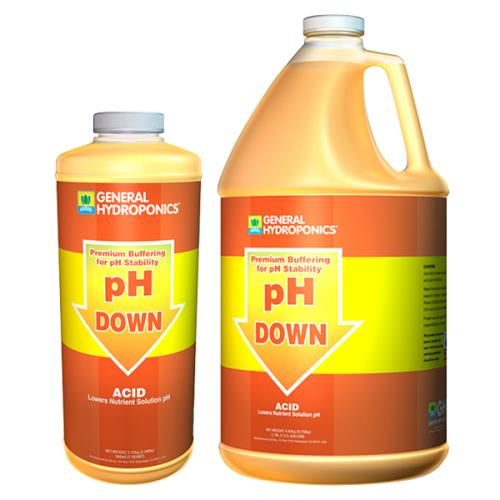 Nutrients, Additives & Solutions - General Hydroponics pH Down - 793094015325- Gardin Warehouse