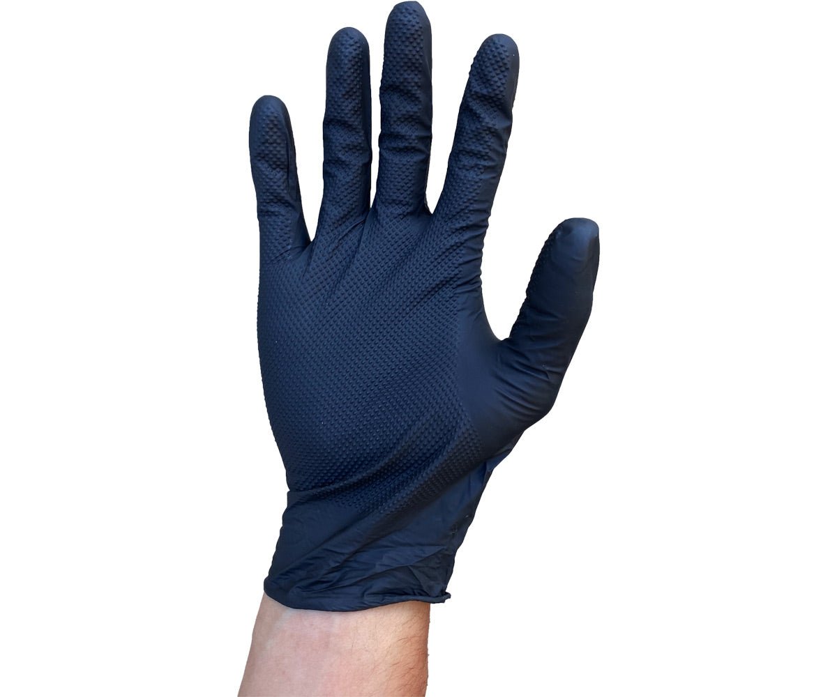 Accessories - Grabber Black Nitrile Gloves, Box of 100 - 10638104027967- Gardin Warehouse