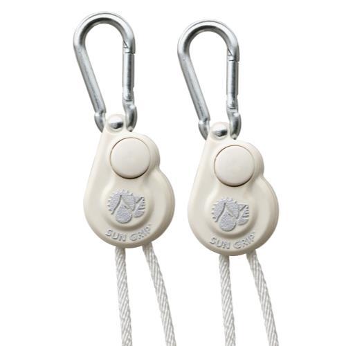 Accessories - Sun Grip - Push Button Light Hanger - 1/8” White -1/Pair - 847127007709- Gardin Warehouse